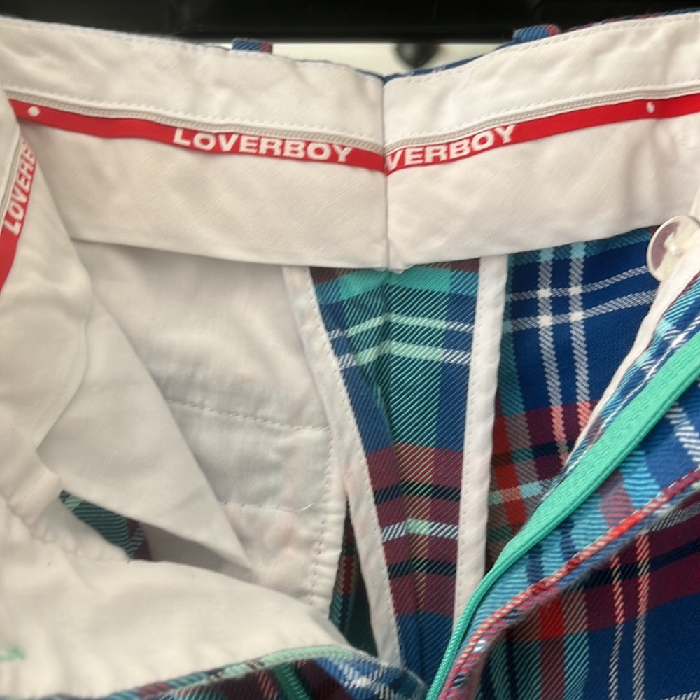 Charles Jeffrey LOVERBOY Red Blue Plaid Pants Women’s‎ XS (0) EUC - Picture 10 of 12